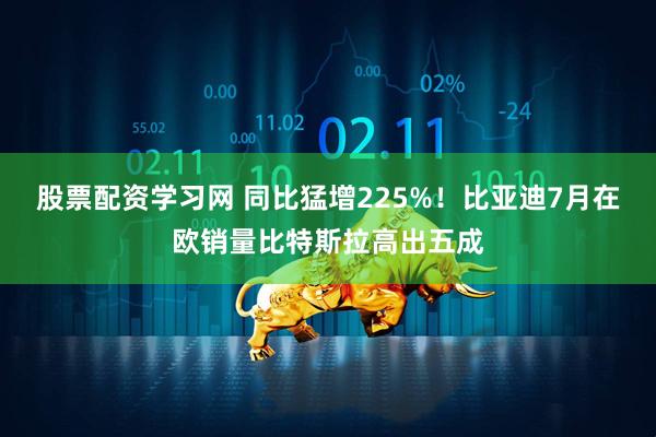 股票配资学习网 同比猛增225%！比亚迪7月在欧销量比特斯拉高出五成